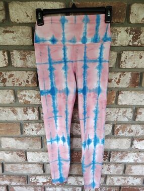 Carbon 38 X Eleven Venus Williams Pink Tie Dye 7/8 Leggings Sz XS Athleisure